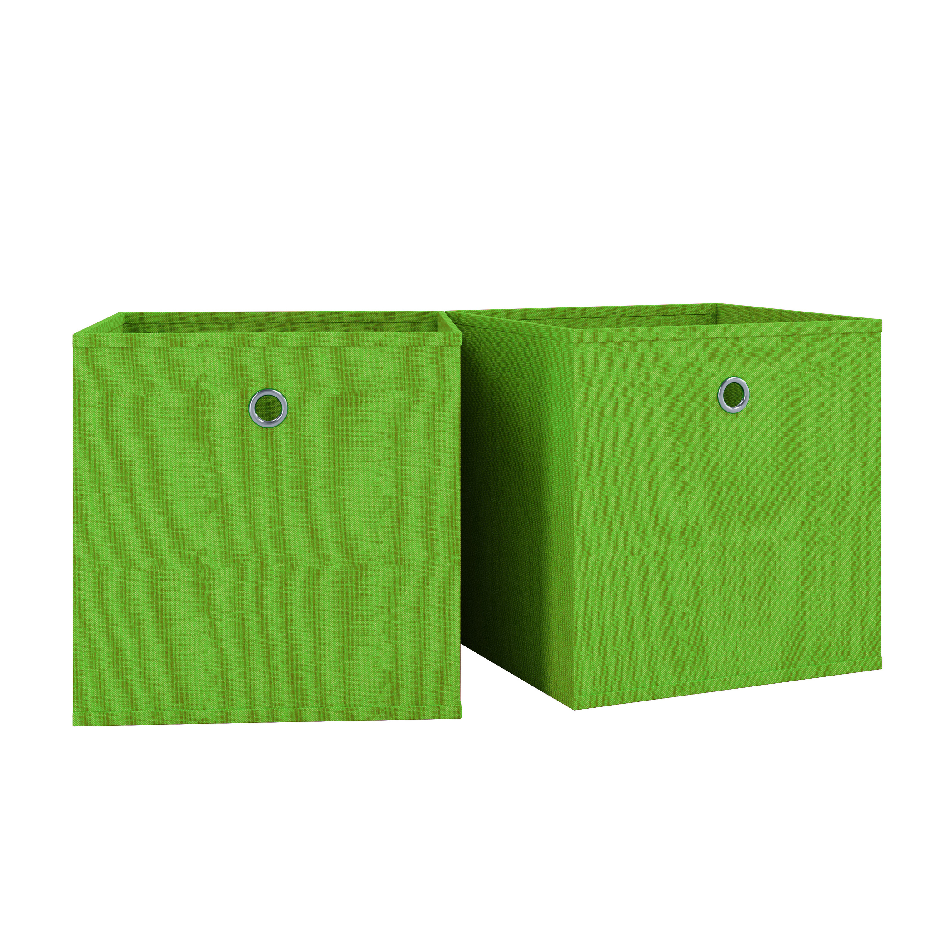VCM 2er Set Stoff Faltbox Klappbox Boxas Farbe: Grün
