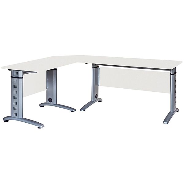 VCM 3-tlg Schreibtisch Set Computertisch Ecktisch Winkeltisch PC Tisch Bürotisch Braso 220 VCM 3-tlg. Schreibtisch-Set Braso 220 (Farbe: Lichtgrau)