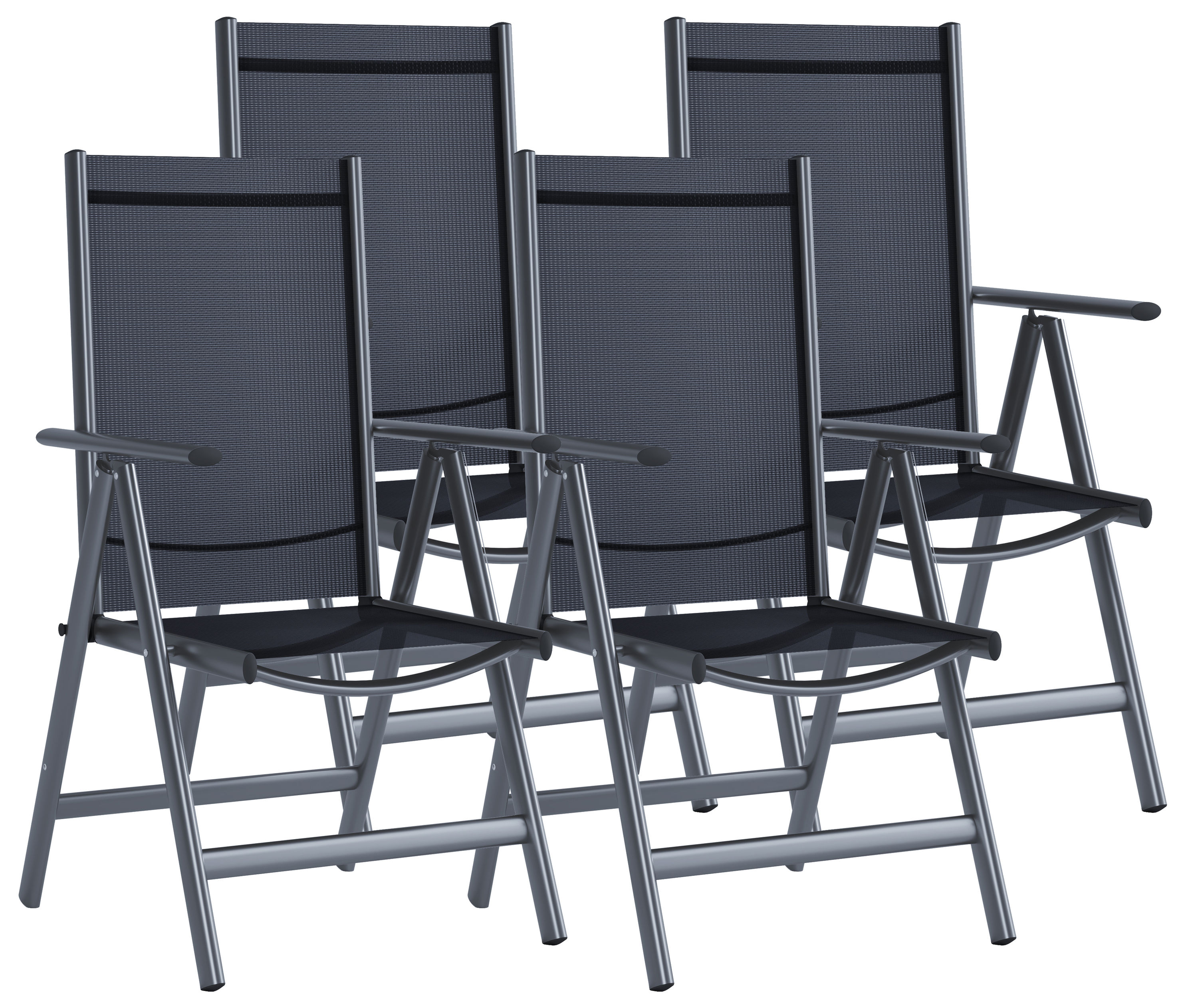 VCM Alu-Gartenstuhl Farbe: 4x Stühle online kaufen - Orbisana