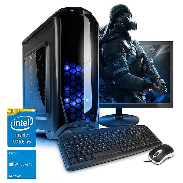 VCM Highend Gaming PC Set | Intel Core i5-8500 (6x3.0 GHz) | Highend Gaming PC-System