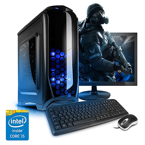 VCM Highend Gaming PC Set | Intel Core i5-8500 (6x3.0 GHz) | Highend Gaming PC-Set