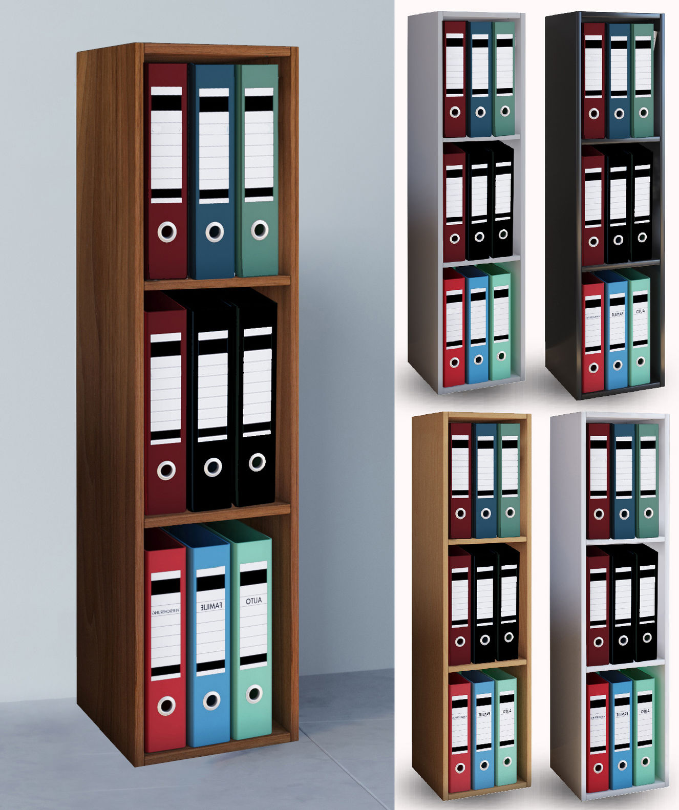 VCM Holz Büro Aktenregal Offas 3fach Farbe: Buche | Weltbild.de