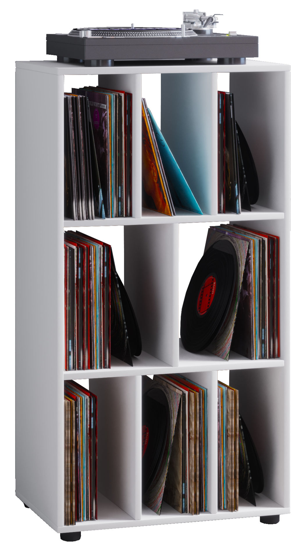 VCM Holz Schallplatten Regal Archiv LP Möbel Schaltino Farbe: Weiß |  Weltbild.de