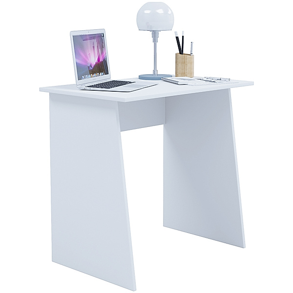 VCM Holz Schreibtisch Computertisch Masola Mini (Farbe: Weiß)