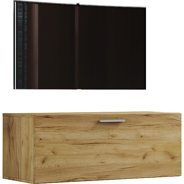 VCM Holz TV Wand Lowboard Fernsehschrank Fernso (Farbe: Honig-Eiche, Größe: 95)