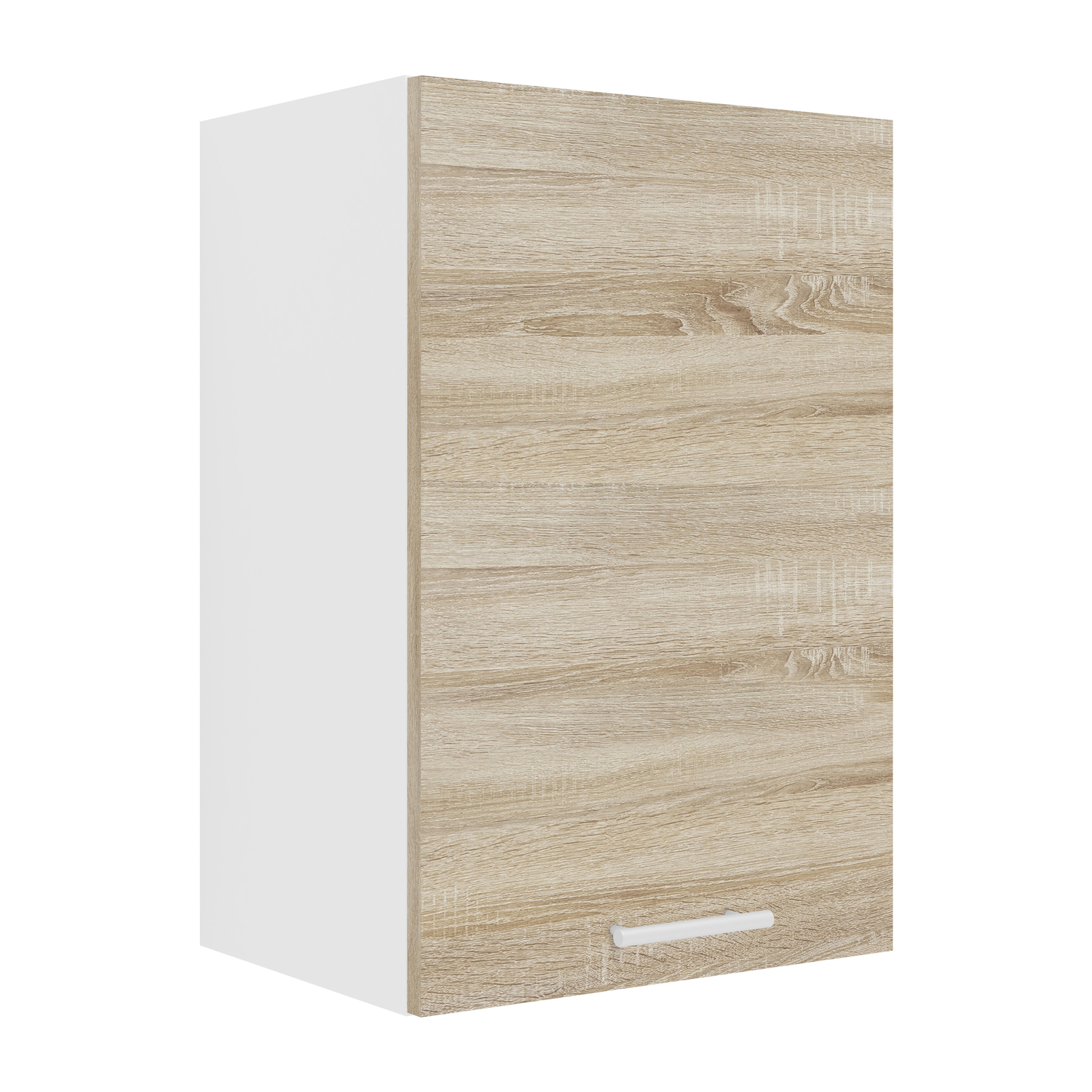 VCM Küchenschrank Breite 40 cm Holztür Hängeschrank Küche Küchenmöbel Esilo  Farbe: Weiß Sonoma-Eiche