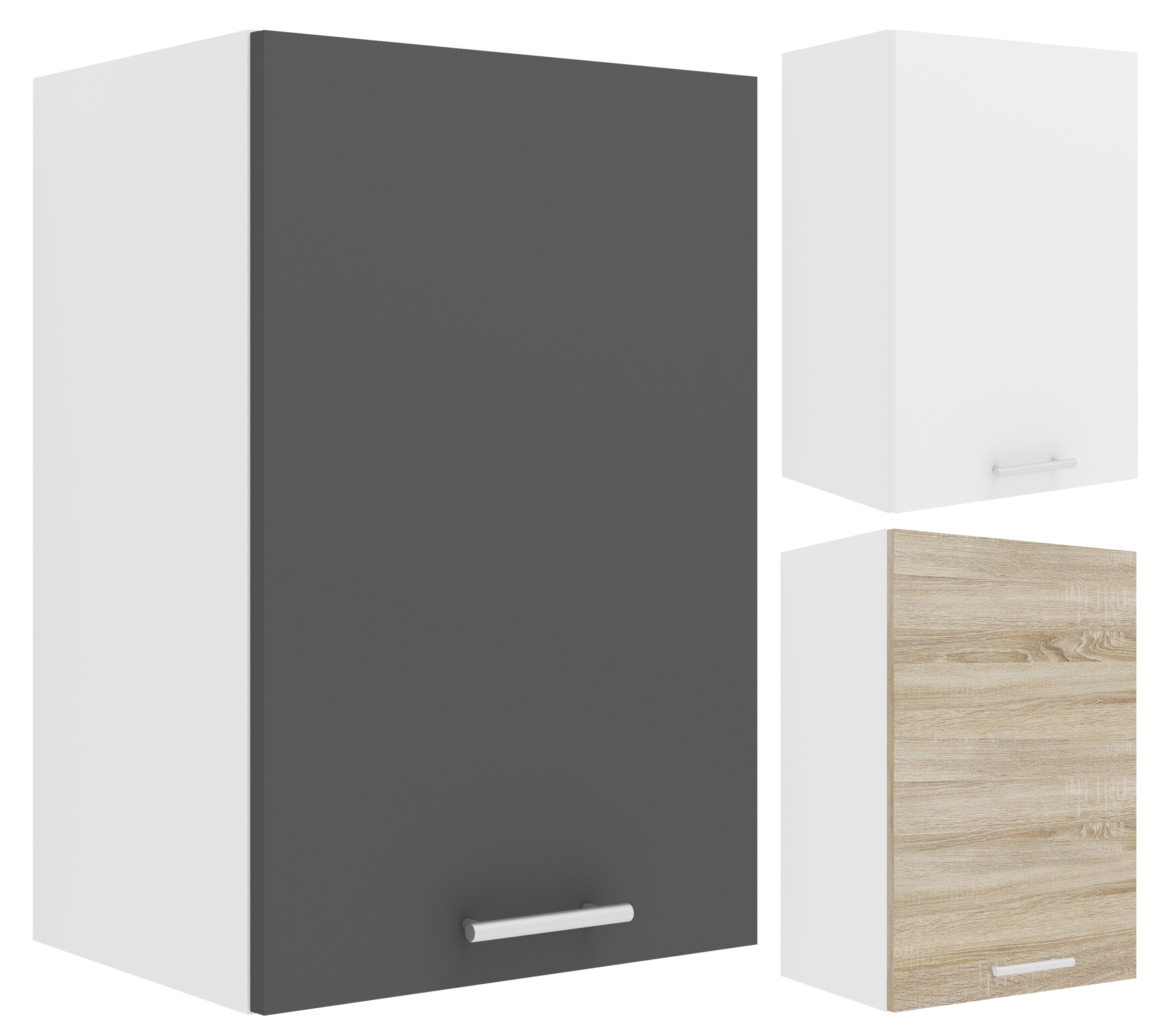 VCM Küchenschrank Breite 40 cm Holztür Hängeschrank Küche Küchenmöbel Esilo  Farbe: Weiß Sonoma-Eiche
