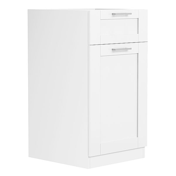 VCM Küchenschrank Breite 40 cm Schublade Unterschrank Küche Küchenmöbel Landhaus Colura (Farbe: Weiß)