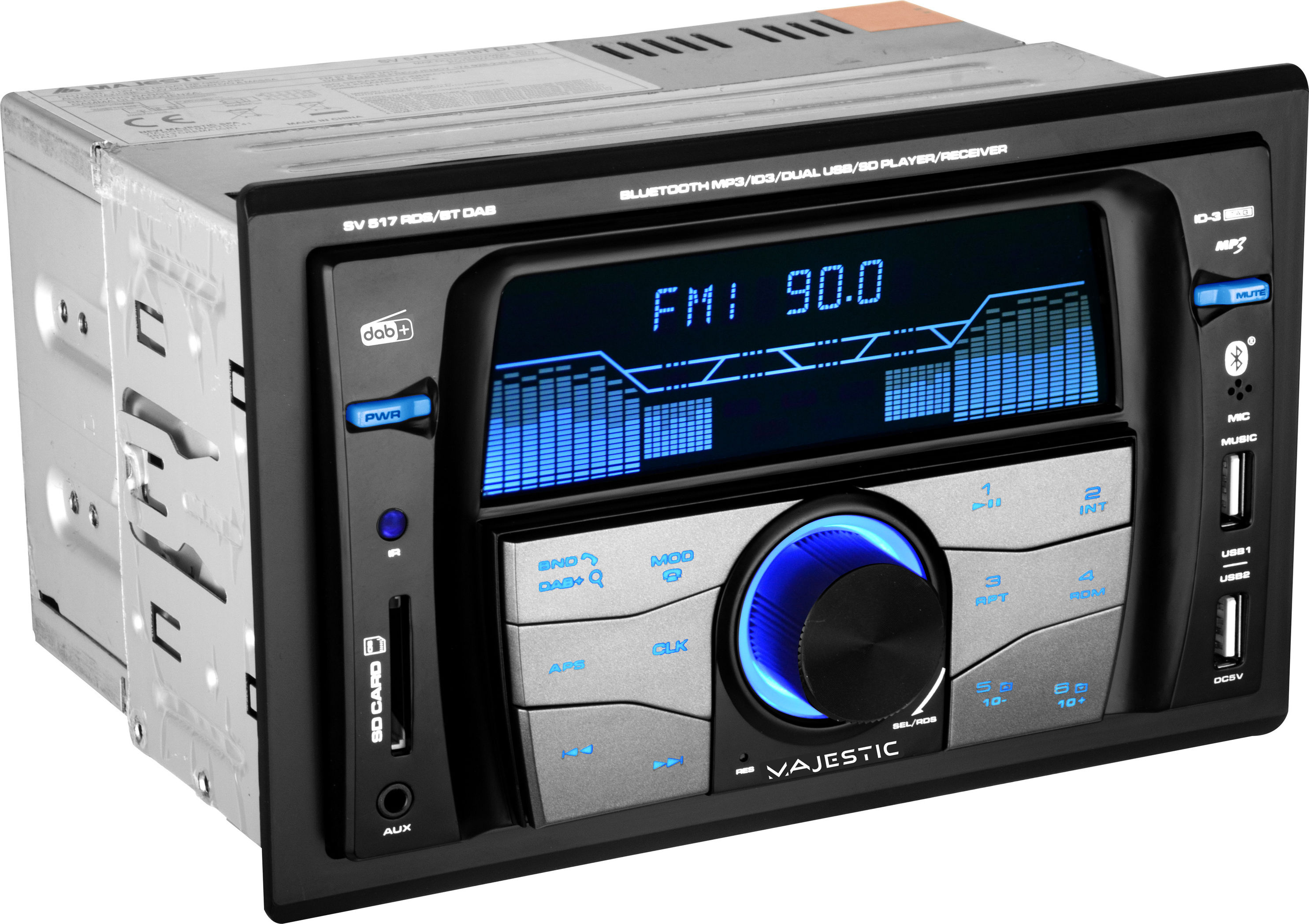 VCM Majestic Autoradio FM Stereo Dab+ Bluetooth, Doppel-DIN, USB SD AUX-In,  USB SV 517 RDS BT DAB | Weltbild.de