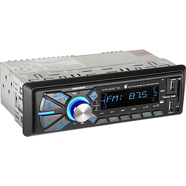 VCM Majestic Autoradio RDS Stereo/DAB+ PLL, Bluetooth, Dual-USB, SD/AUX-IN-Eingänge DAB 442 BT