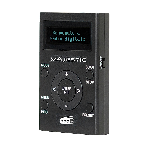 VCM Majestic Tragbarer Audio-CD-Player Digitales Radio DAB/DAB+ RADIO RDS UKW Stereo mit Elektronischer PLL-Abstimmung Eingang AUX-IN RT 294 MP3 DAB