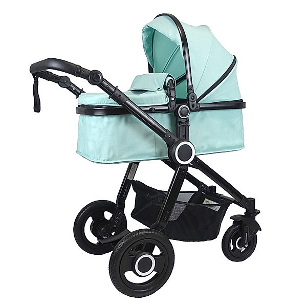 VCM VCM Premium Set 2in1 Kombi - Kinderwagen, gefederter Babywagen Alu Pilosa Premium Kombi - Kinderwagen 2in1 Pilosa (Farbe: Mint)