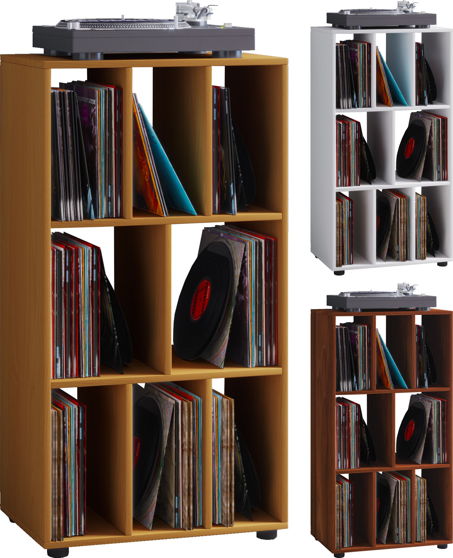 VCM Schallplatten Regal Archiv LP Möbel Archivierung Schaltino VCM  Schallplattenregal Schaltino Farbe: Weiß | Weltbild.de