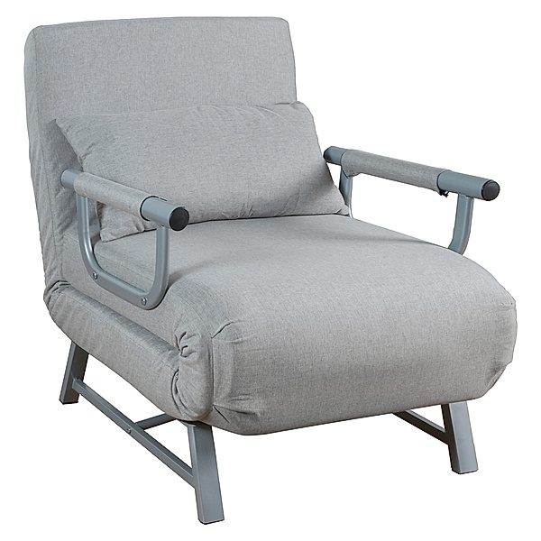 VCM Schlafsessel Sessel Kolino mit Schlaffunktion (Farbe: Grau)