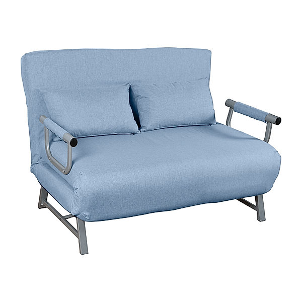 VCM Schlafsofa Couch Kolino mit Schlaffunktion (Farbe: Blau)