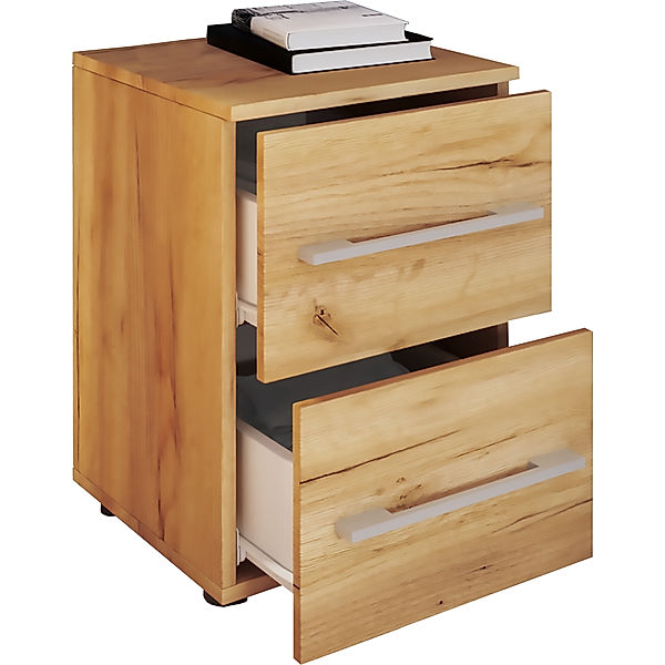 VCM Sideboard Kommode Highboard Schublade Schrank Sidal L Kommode Serie Sidal L (Farbe: 2 Schubladen: Honig-Eiche)