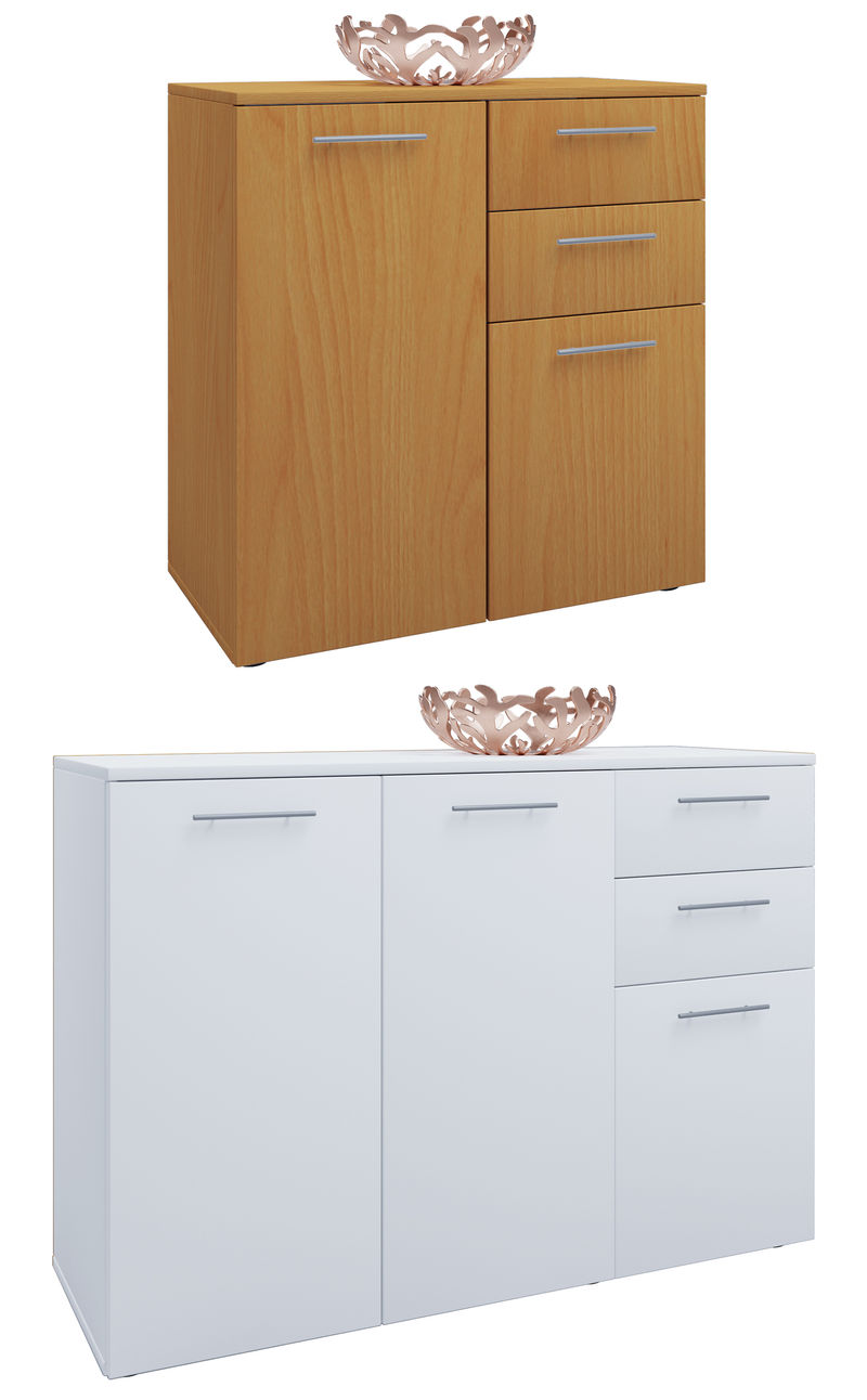 VCM Sideboard Kommode Universal Schrank Regal VCM Schrank Vandol Farbe:  Breite 106 cm: Kern-Nussbaum | Weltbild.de