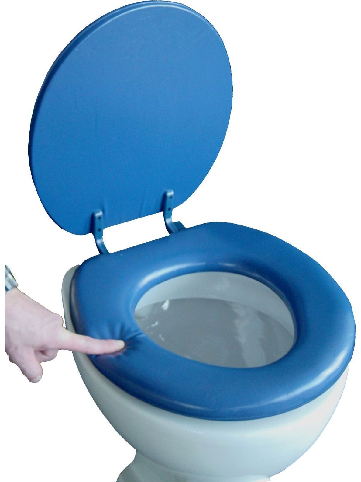 VCM Soft WC Sitz Toilettendeckel Deckel Brille Toilettensitz Klobrille  Lugano - Gepolsterte Sitzfläche bis 150 kg VCM WC-Sitz Deckel Farbe:  dunkelblau | Weltbild.de