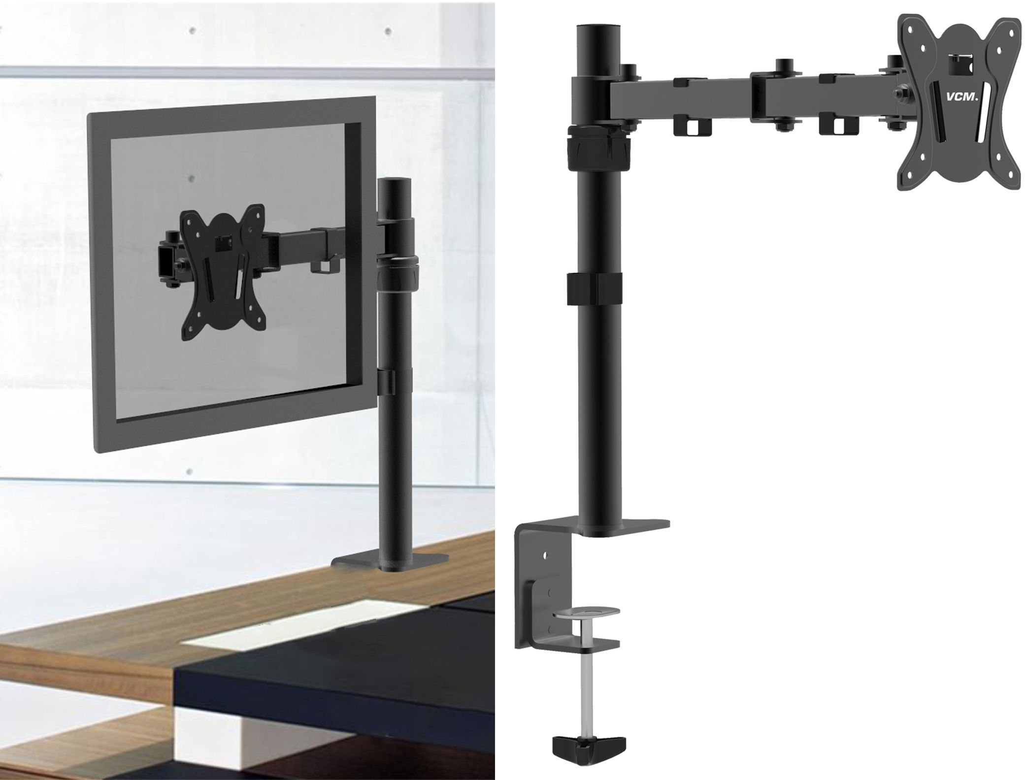 Monitor Wandhalterung LCD TV TFT 13-27 Zoll schwenkbar