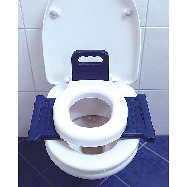 VCM Toilettentrainer WC Klo Sitz Toilettendeckel Kinder Baby Toilet Seat 2in1 Mobile Klobrille Deckel Brille Klositz WC Toiletten Sitz Deckel (Farbe: Weiß)