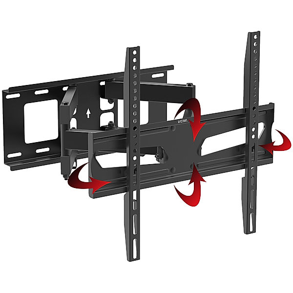 VCM TV VESA Wandhalterung B-NS400 neigbar ausziehbar (Farbe: Schwarz)