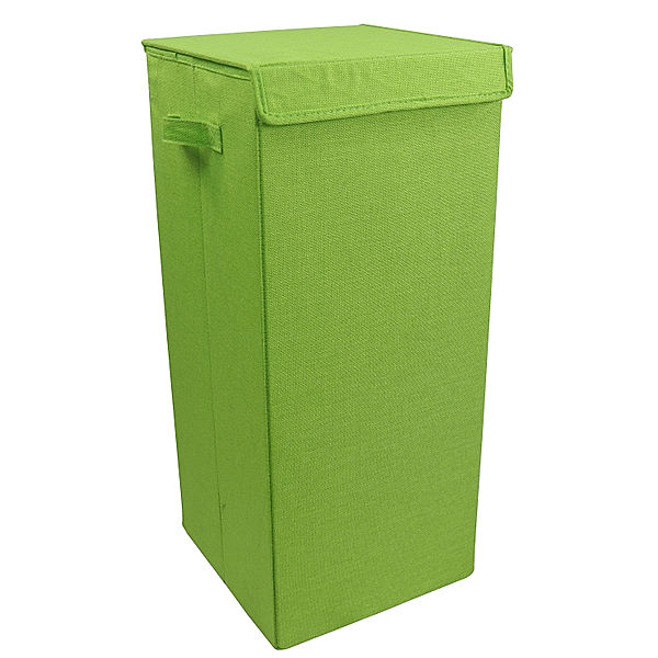 VCM Wäschekorb Wäschebox Stoffbox mit Deckel Dreso L (Farbe: Grün)
