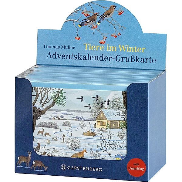 VE Tiere im Winter Adventskalender-Grußkarten 20 Ex., Thomas Müller