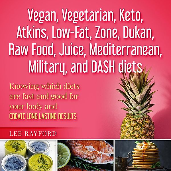 Vegan, Vegetarian, Keto, Atkins, Low-Fat, Zone, Dukan, Raw Food, Juice, Mediterranean, Military ,and DASH diets., Lee Rayford