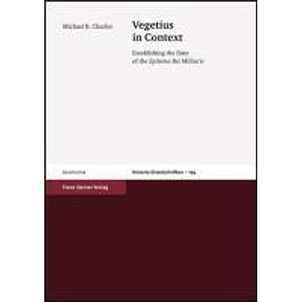 Vegetius in Context, Michael B. Charles