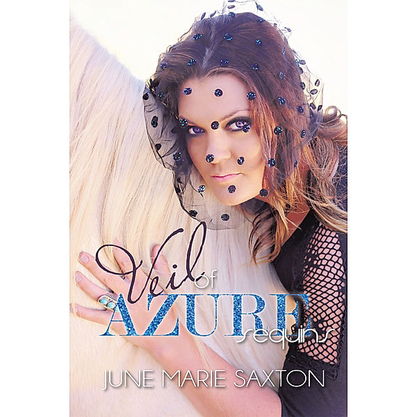 Veil of Azure Sequins, June Marie Saxton