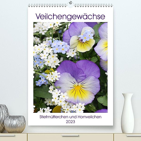 Veilchengewächse Stiefmütterchen und Hornveilchen (Premium, hochwertiger DIN A2 Wandkalender 2023, Kunstdruck in Hochgla, Gisela Kruse