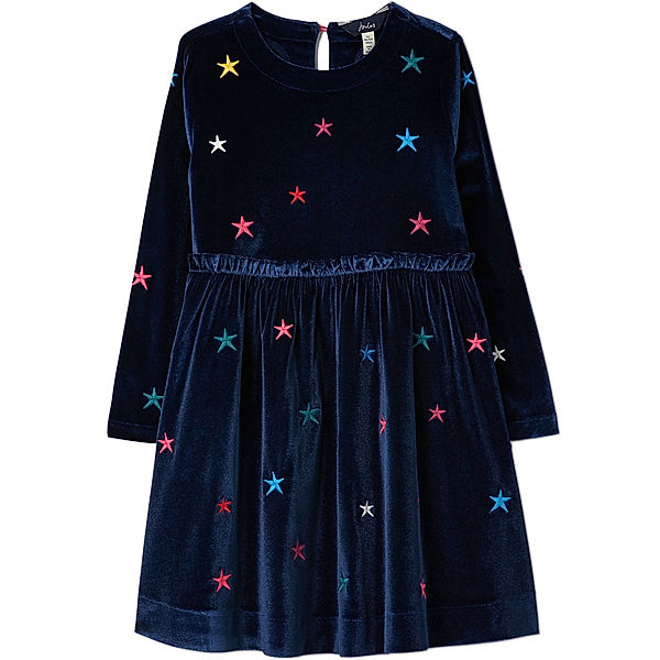 Tom Joule® Velour-Kleid HAMPTON LUXE STAR in dunkelblau