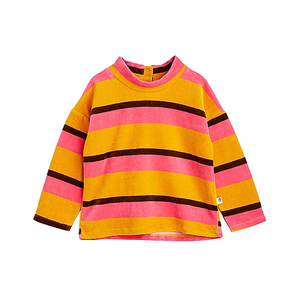 mini rodini Velours-Pullover STRIPE in multi