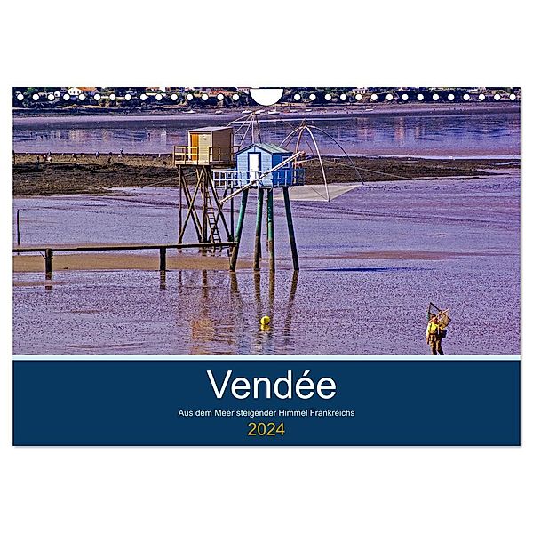 Vendée Aus dem Meer steigender Himmel Frankreichs (Wandkalender 2024 DIN A4 quer), CALVENDO Monatskalender, Kristen Benning