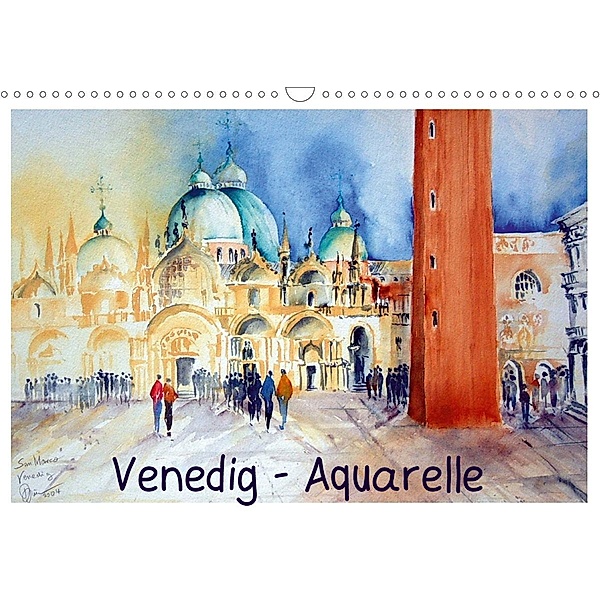Venedig - Aquarelle (Wandkalender 2021 DIN A3 quer), Brigitte Dürr