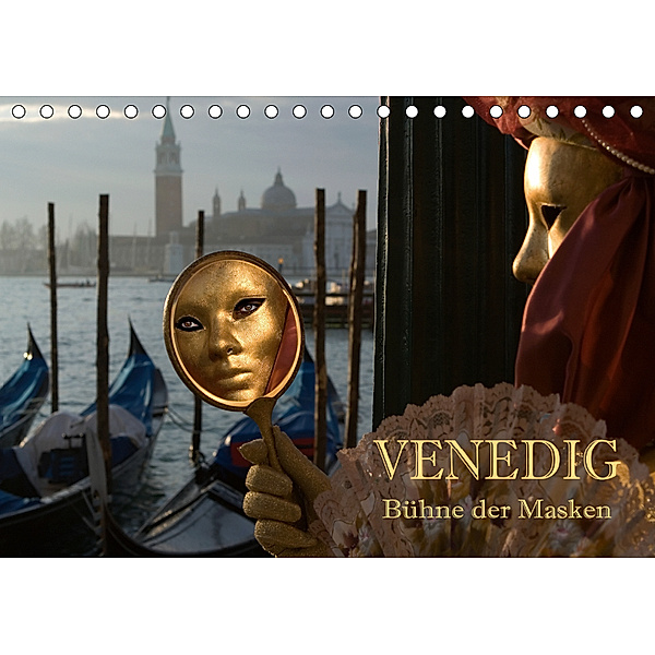 Venedig - Bühne der Masken (Tischkalender 2019 DIN A5 quer), Hans Pfleger
