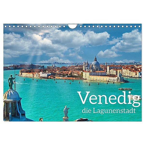 Venedig - Die Lagunenstadt (Wandkalender 2024 DIN A4 quer), CALVENDO Monatskalender, Herbert Böck