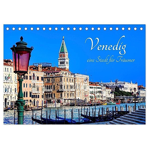 Venedig - eine Stadt für Träumer (Tischkalender 2024 DIN A5 quer), CALVENDO Monatskalender, Calvendo, Klaus Ruttloff