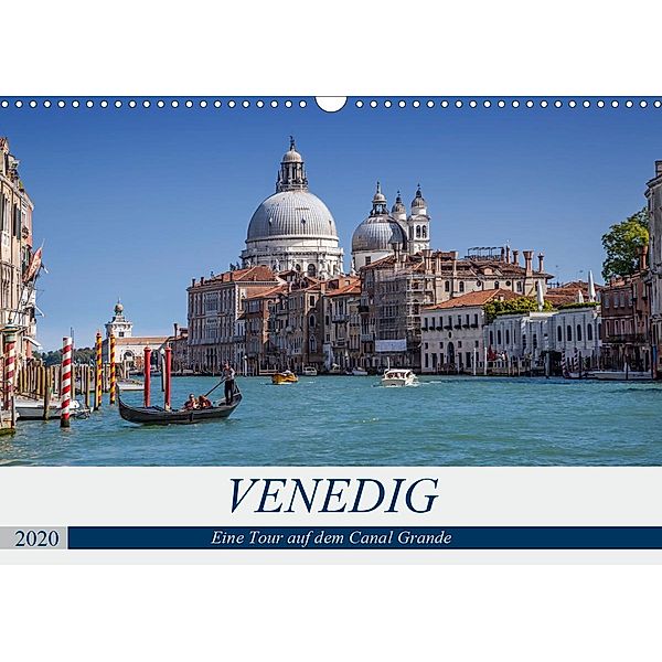 VENEDIG Eine Tour auf dem Canal Grande (Wandkalender 2020 DIN A3 quer), Melanie Viola