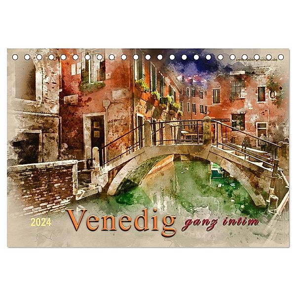 Venedig - ganz intim (Tischkalender 2024 DIN A5 quer), CALVENDO Monatskalender, Peter Roder