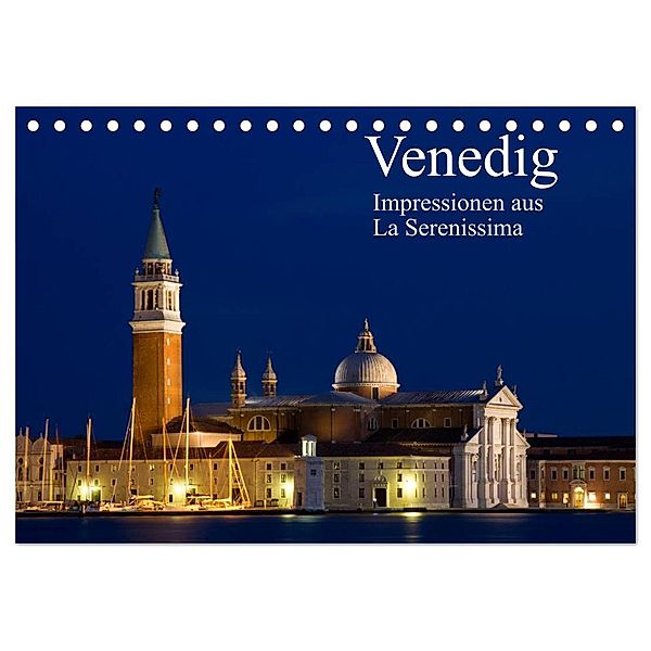 Venedig - Impressionen aus La Serenissima (Tischkalender 2024 DIN A5 quer), CALVENDO Monatskalender, Juergen Schonnop