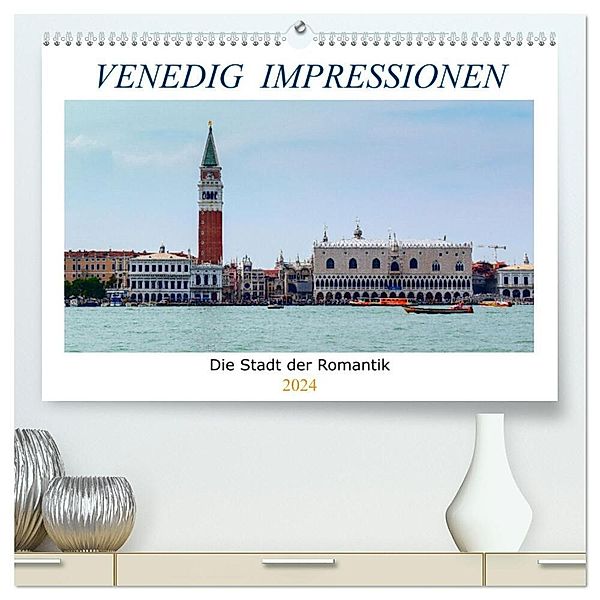 Venedig Impressionen (hochwertiger Premium Wandkalender 2024 DIN A2 quer), Kunstdruck in Hochglanz, Aneta Zofia Brinker