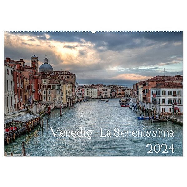 Venedig - La Serenissima 2024 (Wandkalender 2024 DIN A2 quer), CALVENDO Monatskalender, Sascha Haas Photography