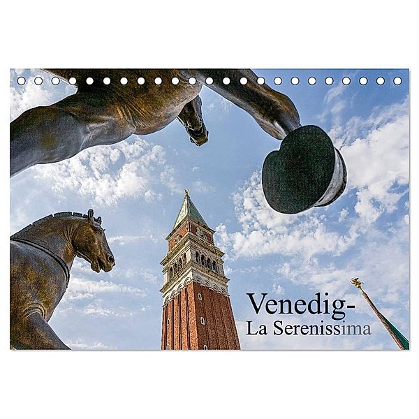 Venedig - La Serenissima (Tischkalender 2024 DIN A5 quer), CALVENDO Monatskalender, Lothar R. Hentschel