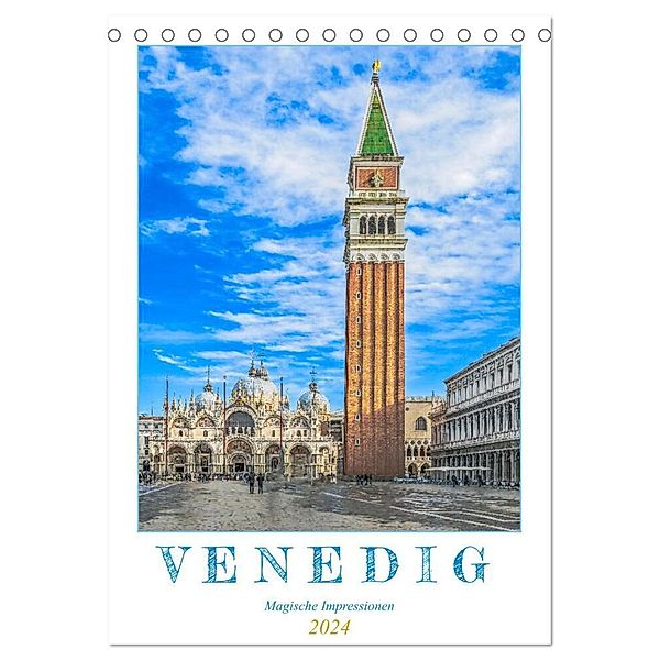 Venedig - Magische Impressionen (Tischkalender 2024 DIN A5 hoch), CALVENDO Monatskalender, Dieter Meyer