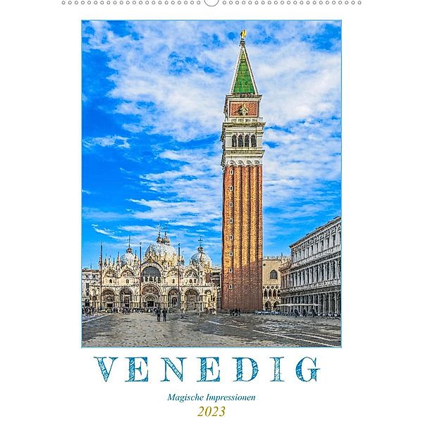 Venedig - Magische Impressionen (Wandkalender 2023 DIN A2 hoch), Dieter Meyer