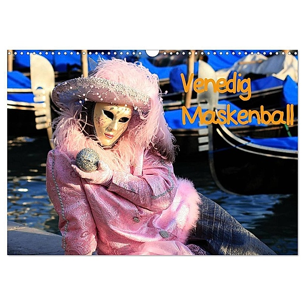 Venedig Maskenball (Wandkalender 2024 DIN A3 quer), CALVENDO Monatskalender, Joachim Hasche Fotografie