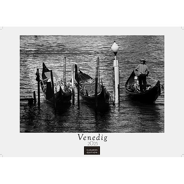 Venedig schw./weiss 2025 L 42x55 cm