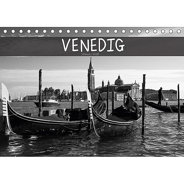 Venedig schwarz-weiß (Tischkalender 2017 DIN A5 quer), Dirk Meutzner