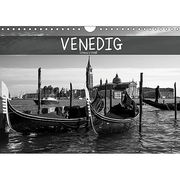 Venedig schwarz-weiß (Wandkalender 2019 DIN A4 quer), Dirk Meutzner